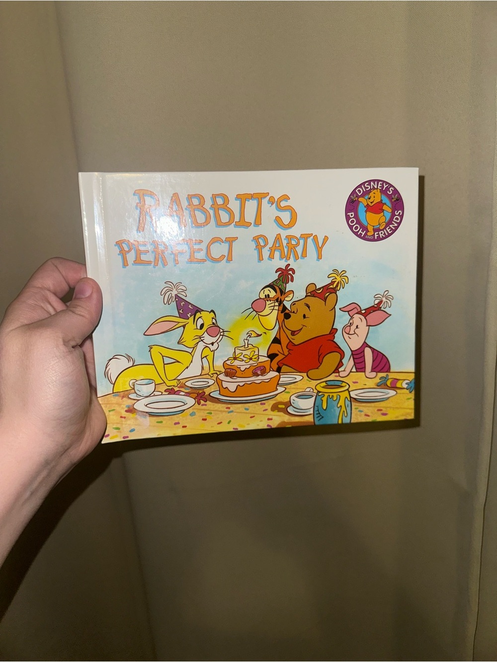 VTG 1995 hardcover children's book titled "Rabbit's Perfect Party" Pooh
